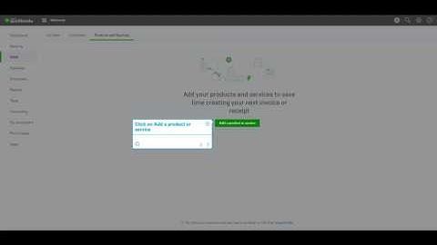 How to add product or service in QuickBooks