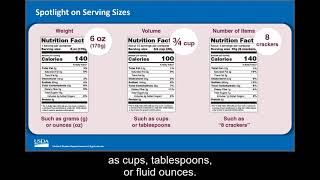 Using the Nutrition Facts Label in the CACFP