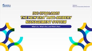 Download Lagu [WEBINAR] ISO 37001:2025 - The New Era of Anti-Bribery Management Sistem! Wajib Tahu Perubahannya! MP3