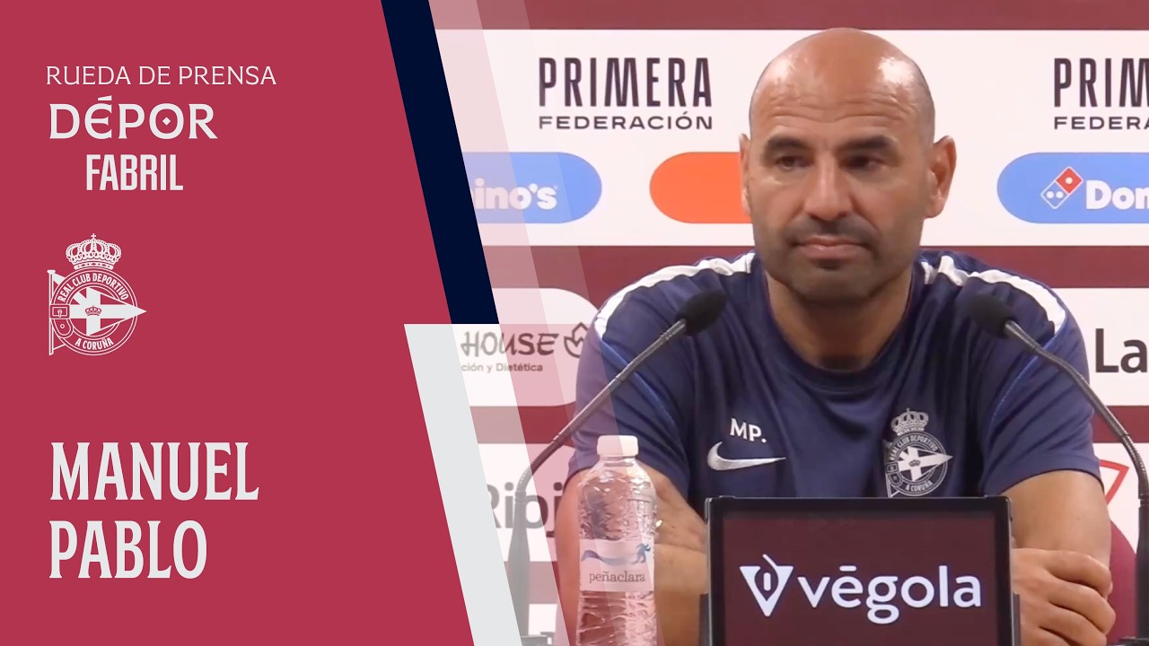Rueda de prensa de Manuel Pablo tras el UD Logroñés 2 - 1 Fabril