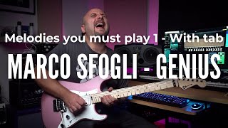 Marco Sfogli -  Genius ANIMATED TAB (Head Melody)