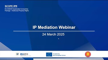 SCOPE IPR: IP Mediation Webinar