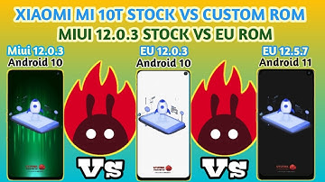 MI 10T Custom Rom Xiaomi.eu Android 10 Vs miui stock A10 Vs Xiaomi.eu A11 Antutu Benchmark Test