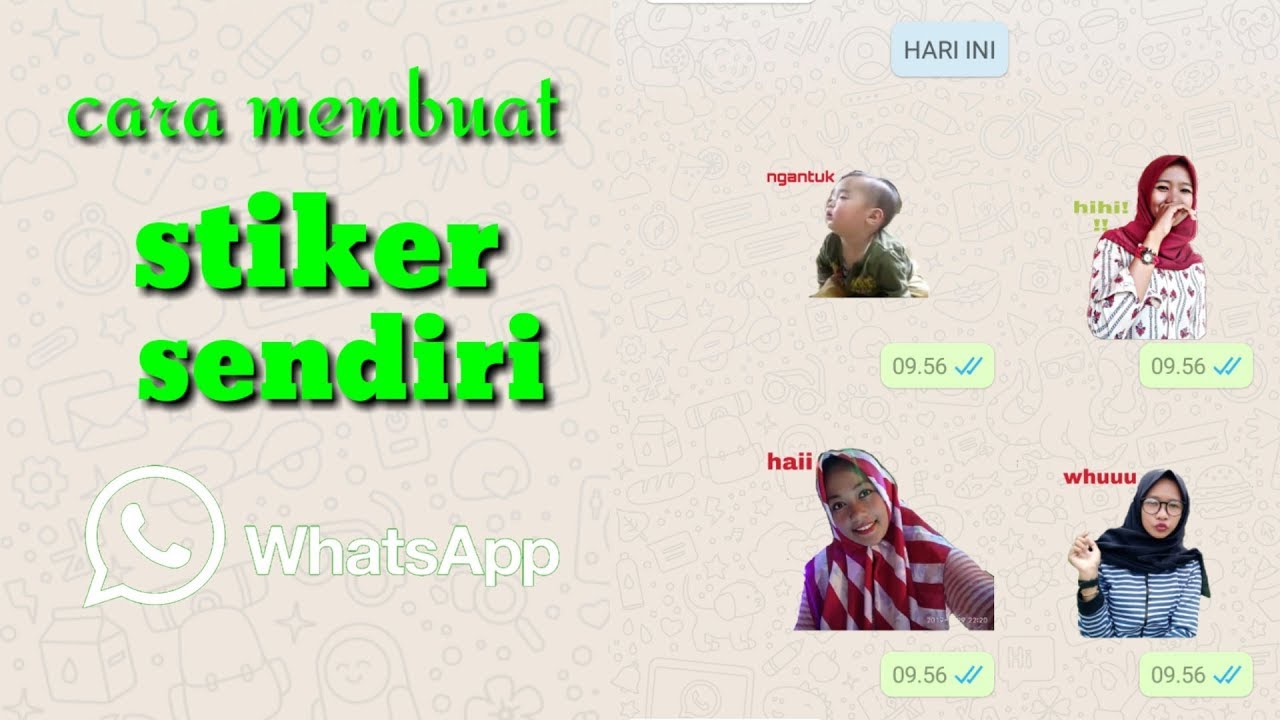 Cara Membuat Stiker Poto Sendiri Di Whatsap Youtube