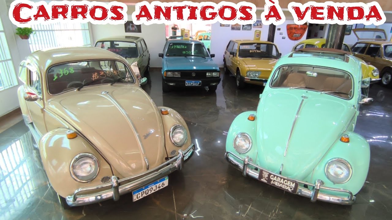 OLHA SÓ TODOS À VENDA FUSCAS E OUTROS CARROS ANTIGOS GARAGEM DO BABA2 