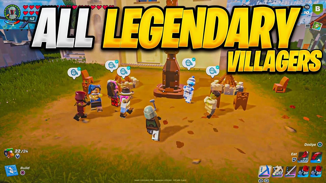 First All LEGENDARY Villager Village In Lego Fortnite? (How To Find All