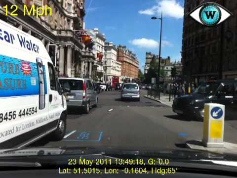 Witness driving dash cam in London