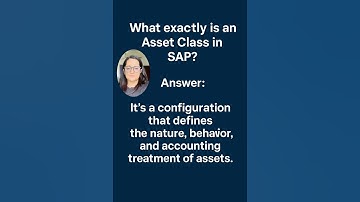 SAP Asset Class Explained in 60 Seconds | Must-Know for SAP FICO Learners #interview