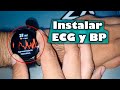 Como Instalar electrocardiograma y BP en Watch Active 2 | Samsung Health Monitor