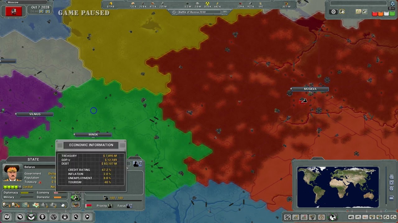 Supreme Ruler 2030 DEMO — Problem with displaying economic information