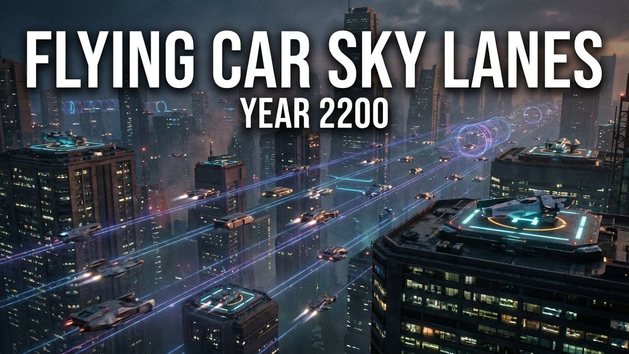 This Is How Flying Cars Actually Work in 2200 (Sky Tunnels + Rooftop Docking)