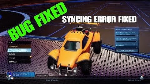 *ROCKET LEAGUE SYNCING ERROR FIXED*  (2021 WORKING) (PS4)
