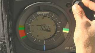 Using the Humminbird ICE 55 Flasher