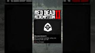 Kill 5 Mounted Enemies, Using One Throwing Knife Per Kill | WEAPONS EXPERT 5 TIPS! #RDR2 #Shorts