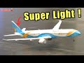 RC Airport Action ! Scratch built super light weight Airliners float and defy Gravity