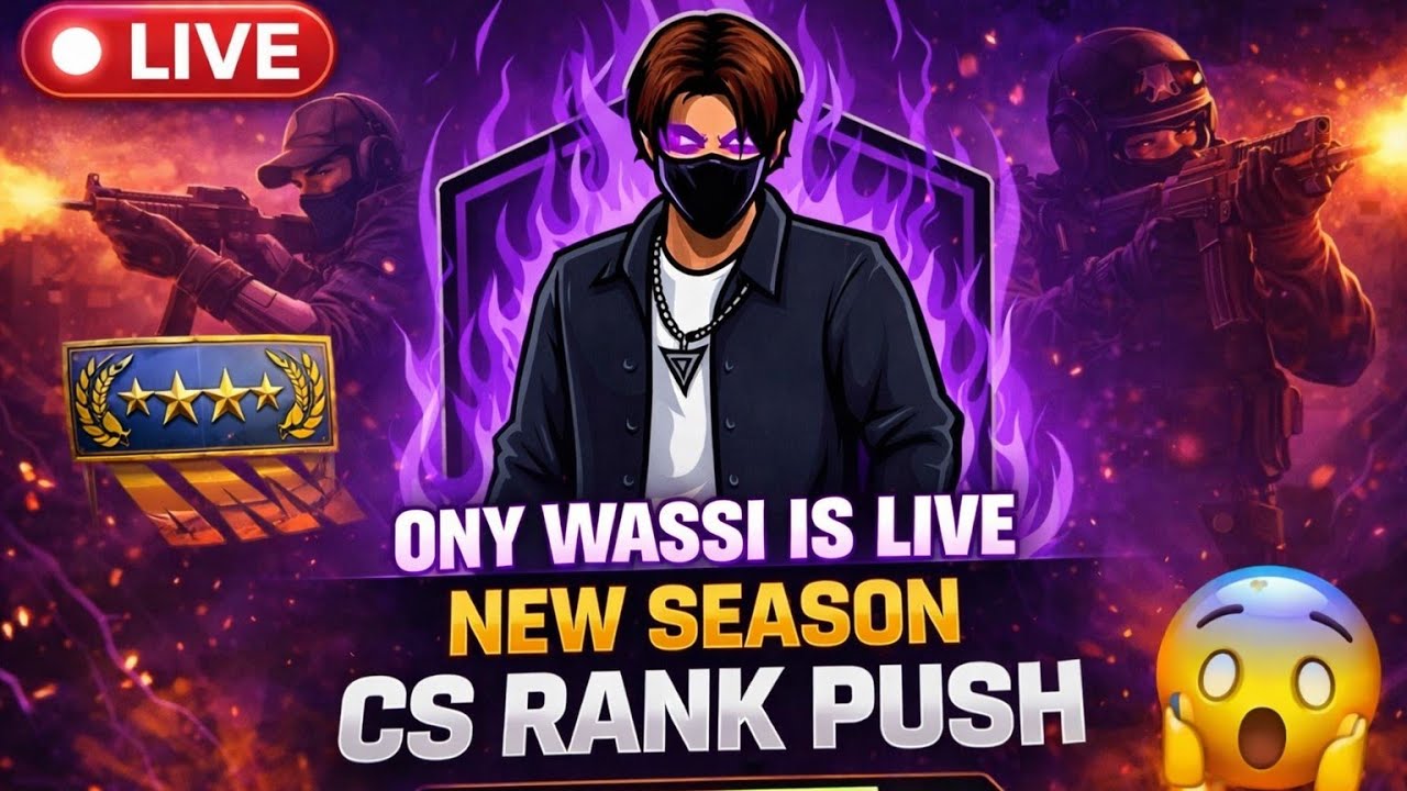 ONLY wassi is live! NEW SEASONS CS RANK PUSH 🫸 - YouTube