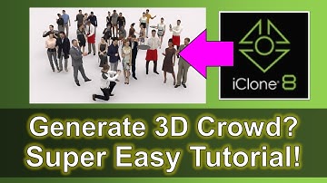 How to Generate Crowd | iClone 8 Super Easy Tutorial