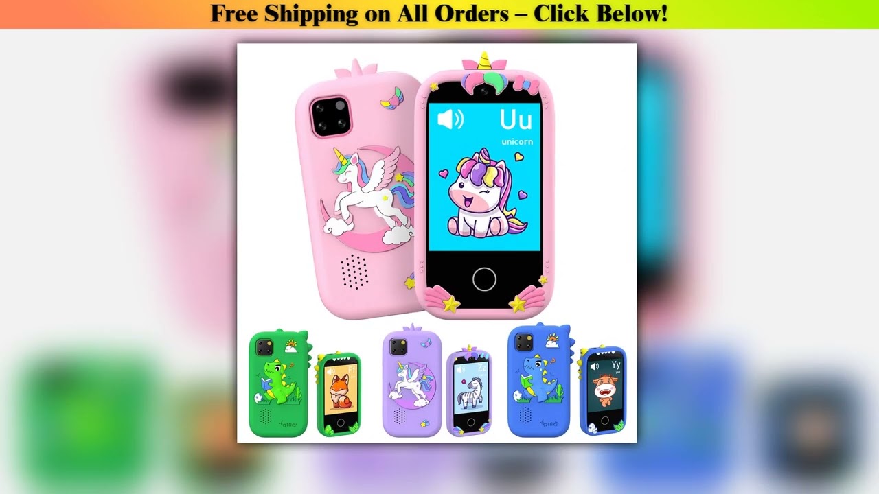 Upgrade Kid Smart Phone Toy 28 Inch Touch Video recording Music Player 16 Games Baby Phone With 32G