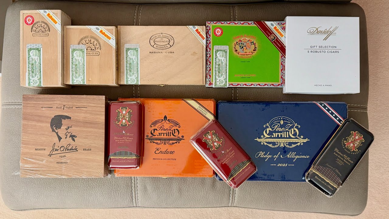 Unboxing some great new additions to my cigar collection!!