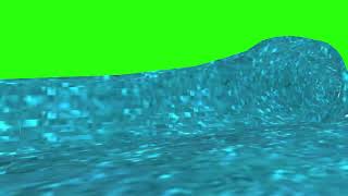 Free Green Screen Animated Endless Wave