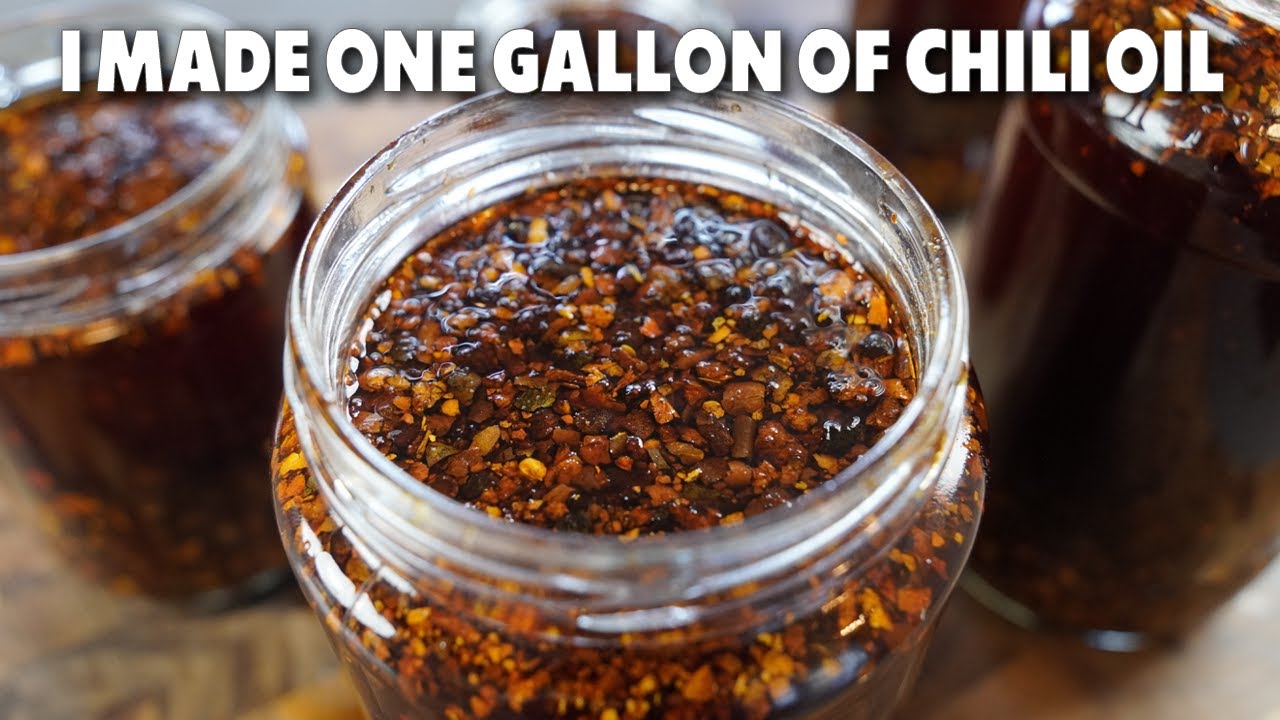 Sichuan Chili Oil Recipe - One Gallon Batch of Homemade Szechuan Chili Oil