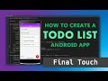 (Part 10/10) How to Create a Todo List Android App with B4X