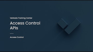 Verkada Access Control | Access Control APIs (Command Admin)