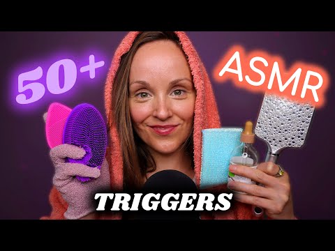 50+ ASMR TRIGGERS 😍 BRUSHING, TAPPING, CRINKLING, GLASS, FABRIC, PAPER, SPRAY SOUNDS,CORK,SCRATCHING