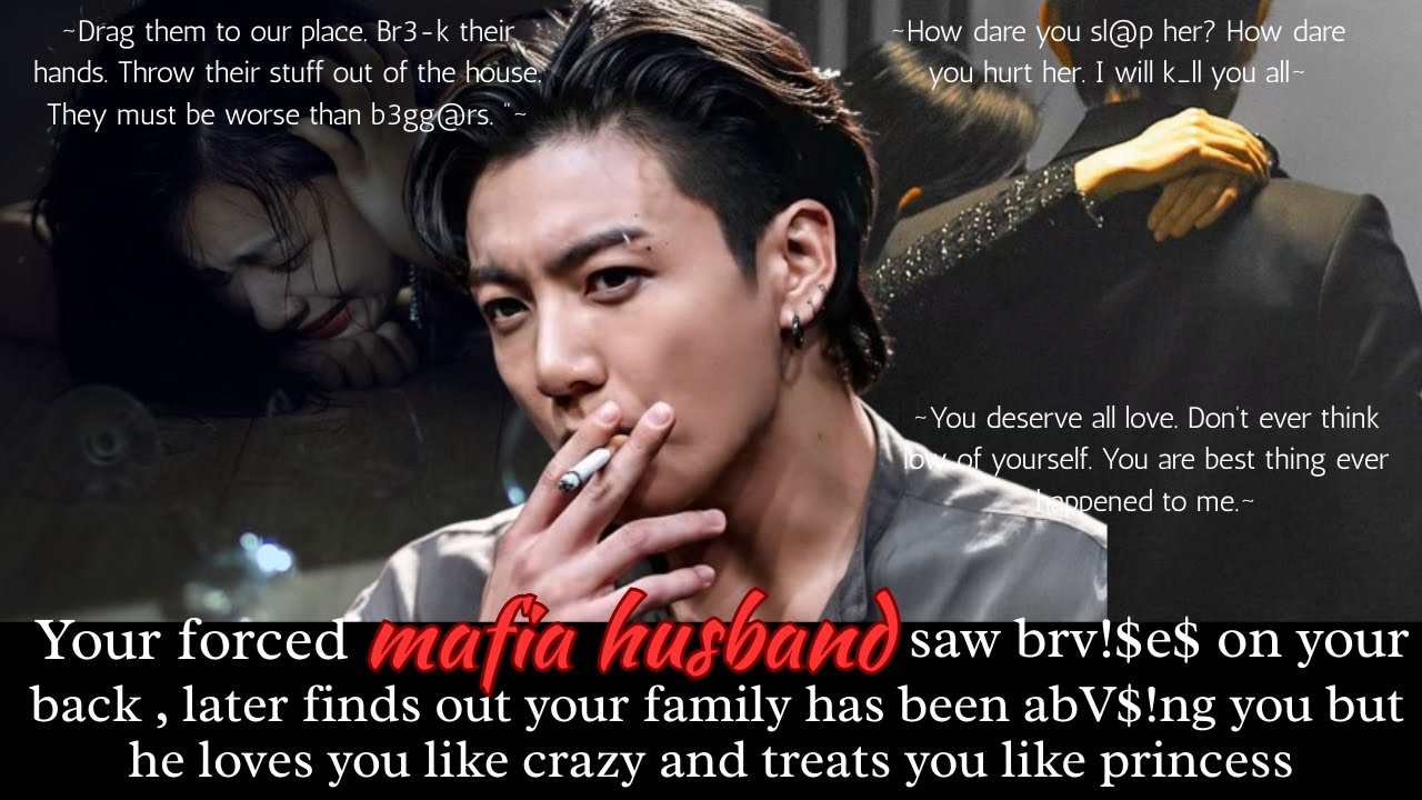 Your forced mafia husband loses control after seeing your family abv$!ng you | Jungkook Oneshot