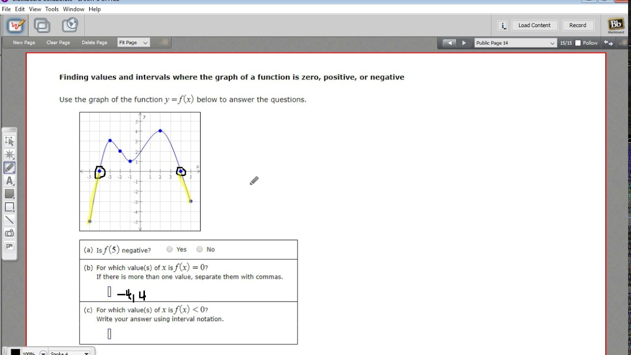 Finding Values And Intervals Where The Graph Of A Function Is Zero Negative Or Positive Youtube Finding Values And Intervals Where The Graph Of A Function Is Zero Negative Or Positive Youtube
