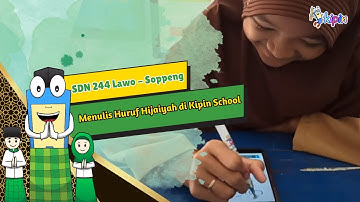 Aktivitas Seru: Siswa SDN 244 Lawo Menulis Huruf Hijaiyah Memanfaatkan Anotasi Aplikasi Kipin School