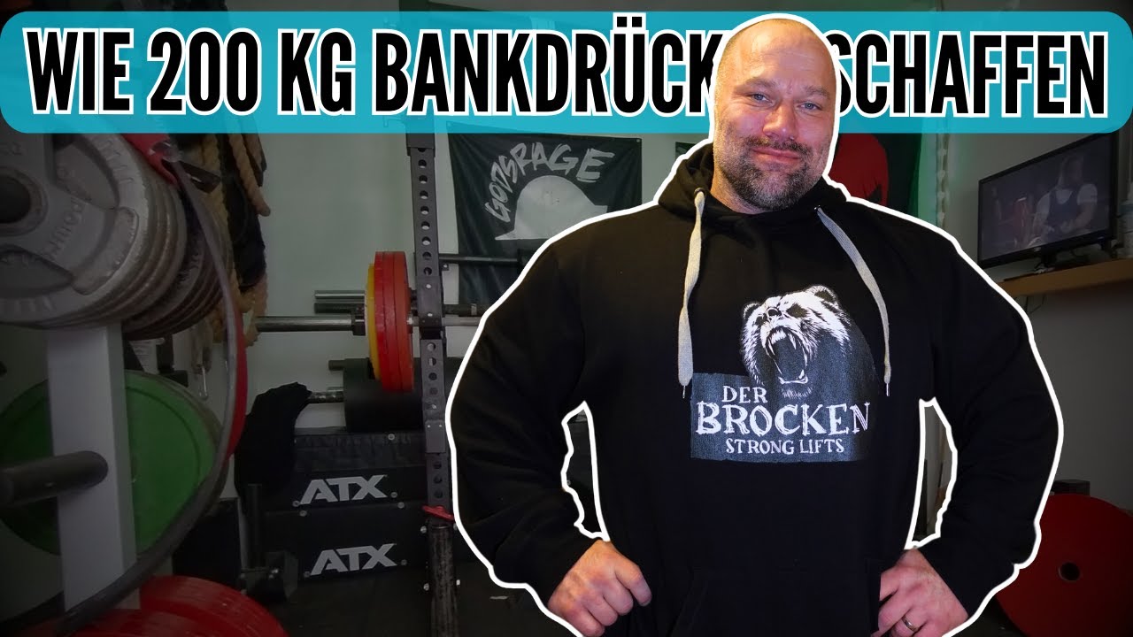 Wie 200 Kg BANKDRÜCKEN NATURAL schaffen? Teil 1
