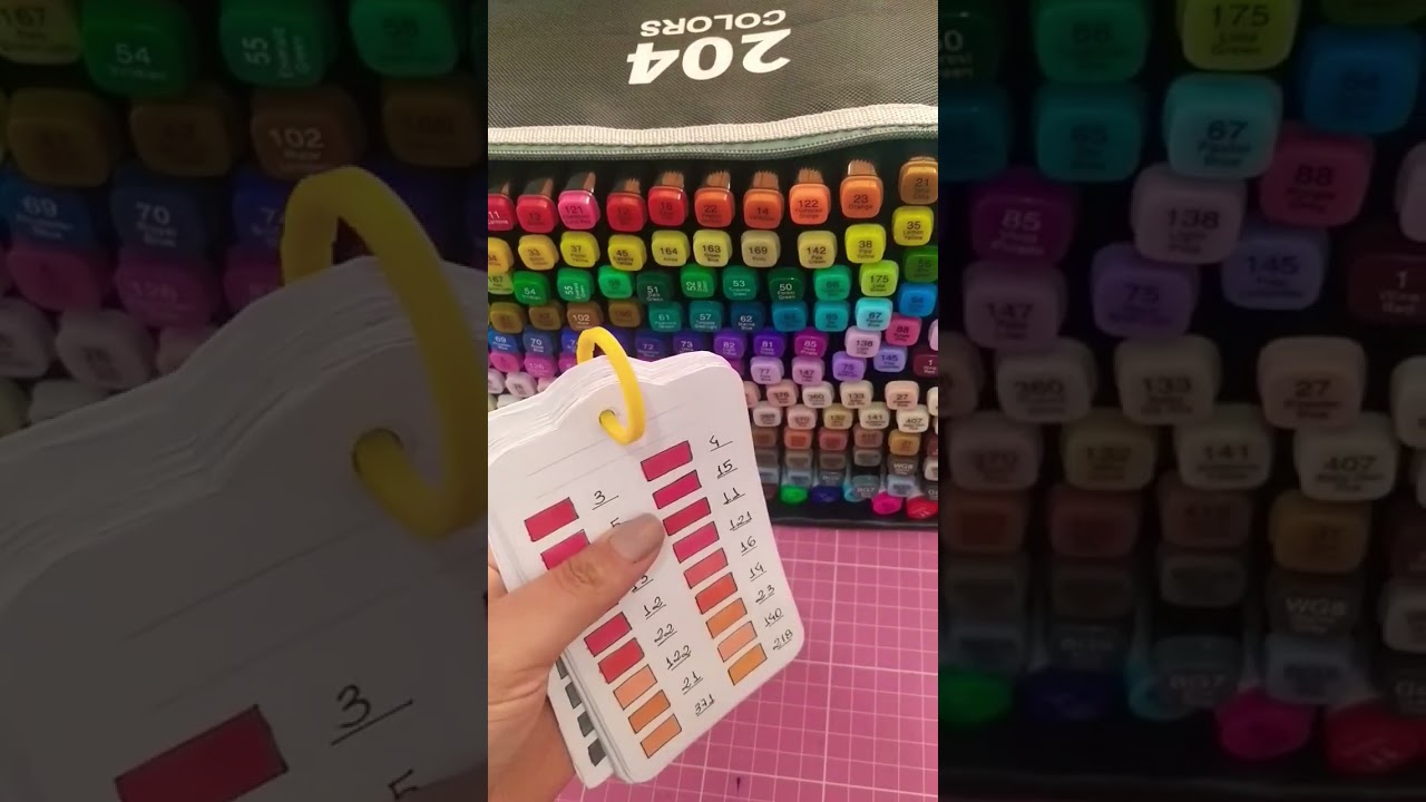 Swatch de 204 cores prontinho ❤️ 