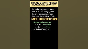 Praxis 2 Math Review #shorts