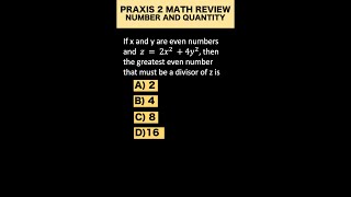 Praxis 2 Math Review #shorts Praxis 2 Math Review #shorts