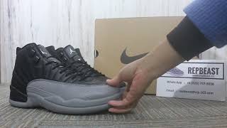 Air Jordan 12 Black Wolf Grey”