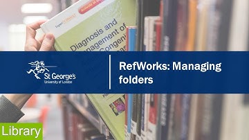Refworks: Manage your folders