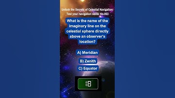 Unlock the Secrets of Celestial Navigation Test Your Navigation Skills No 053