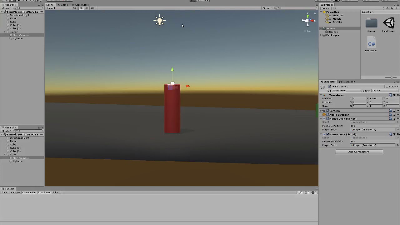 Unity Player Control setup - YouTube