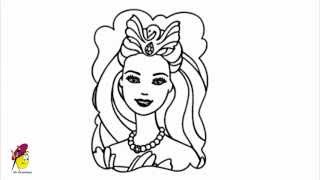 barbie doll draw girly fro