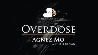 Agnez Mo & Chris Brown - Overdose - Piano Karaoke / Sing Along Cover with Lyrics screenshot 1