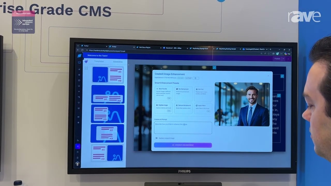 ISE 2026: KORBYT Shows Advanced Image Editing within CreateAI Suite for Digital Signage