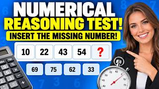 NUMERICAL REASONING TEST QUESTIONS & ANSWERS! (INSERT THE MISSING NUMBER!) PASS WITH 100%!