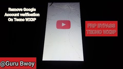 Tecno WX3/WX3P Bypass From || Remove Google Account Verification without PC  (5 minutes work)