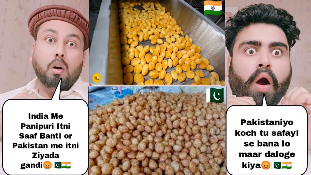 India Golgappa Making Hygiene Vs Pakistan Golgappa Making Hygiene 
