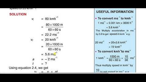 Physics Class 9 Ch # 2 Examples  2.10, 2.11, 2.12