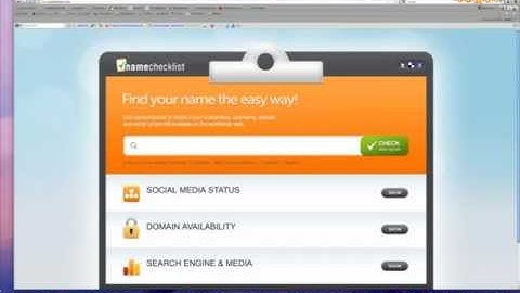 How to check if your brandname, username, domain and vanity url are still available
