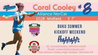 Coral Cooley- 2028 midfield- Buku Summer Kickoff Tourney Highlights 