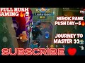 Journey to Master 📸। Heroic Rank push Day --5 🔥। Full Rush 😈। Garena Free Fire Max 🔥☠️