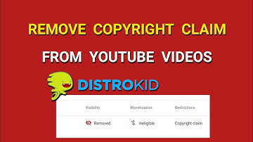 How to remove copyright from YouTube videos. ( Distrokid )